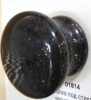 Кнопка под стекло черная молния пластик №24