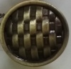 Кнопка плетенка бронза