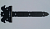 Петля-стрела фигурная  350 мм без покрытия